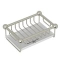 Perrin & Rowe Free Standing Soap Basket In Polished Nickel With White Tray U.6972PN